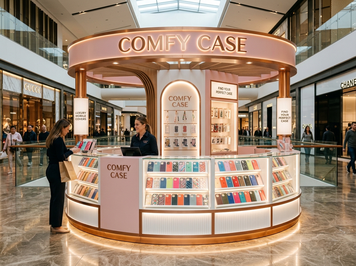 COMFY CASE Premium Mall Kiosk Experience